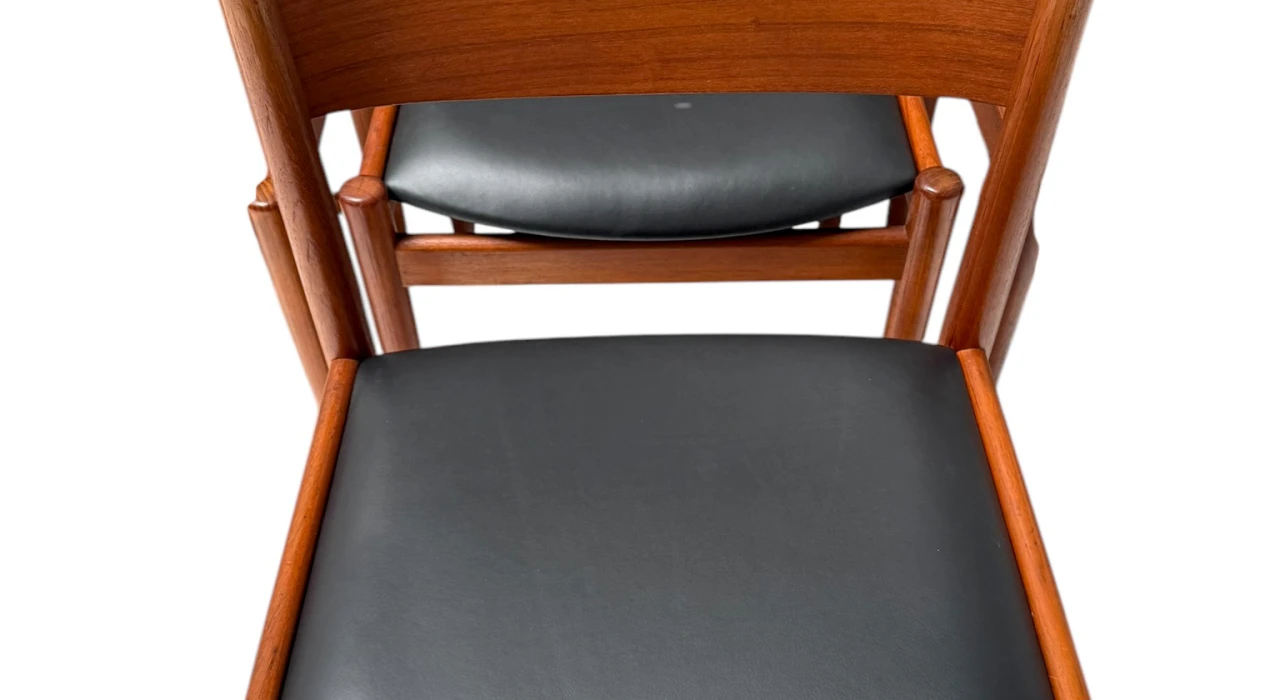 Four Mid-Century Modern Dining Room Chairs by Kurt Østervig for Sibast, 1960s